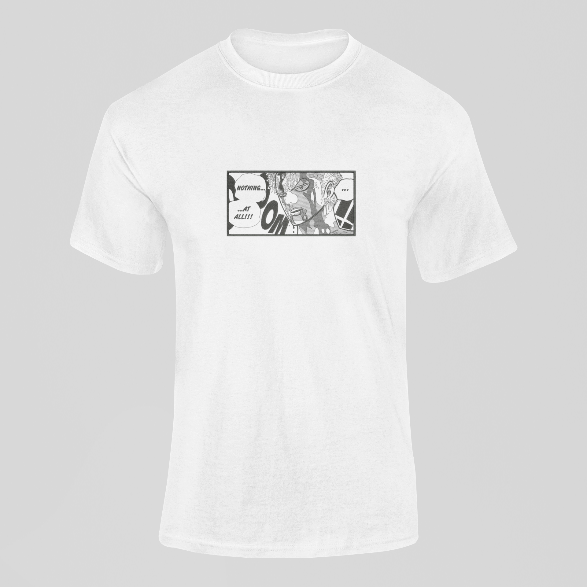 Zoro "Nothing at all" Custom 45 | One Piece | T-Shirt Brodé