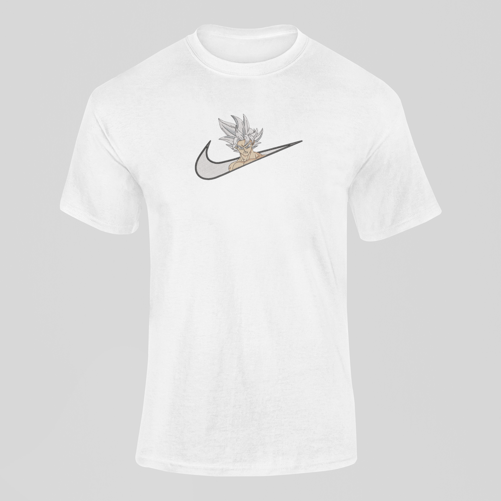 Goku Ultra Instinct Nike Custom 20 | Dragon Ball | T-shirt Brodé