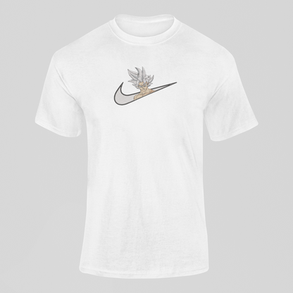 Goku Ultra Instinct Nike Custom | Dragon Ball | T-shirt Brodé