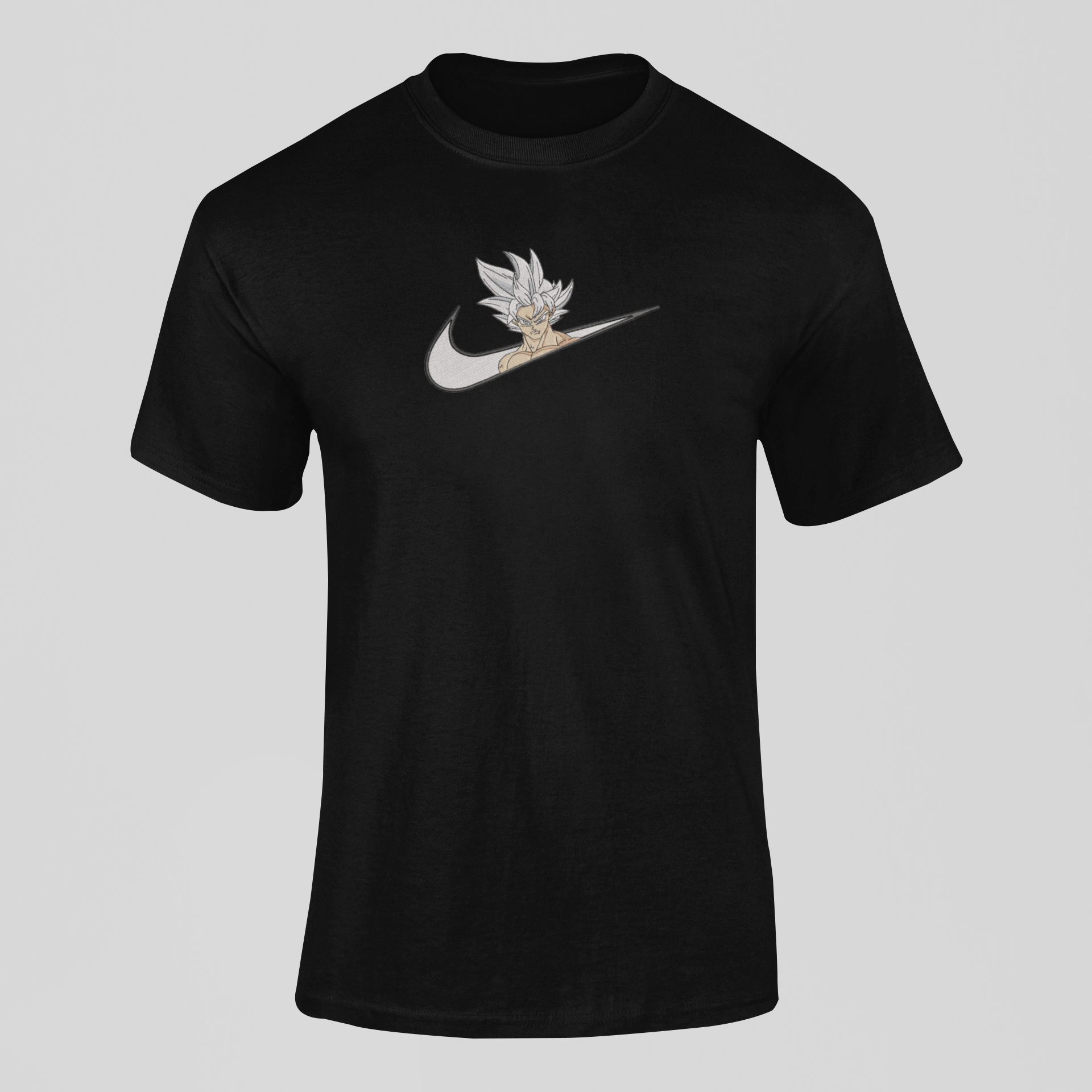 Goku Ultra Instinct Nike Custom 20 | Dragon Ball | T-shirt Brodé