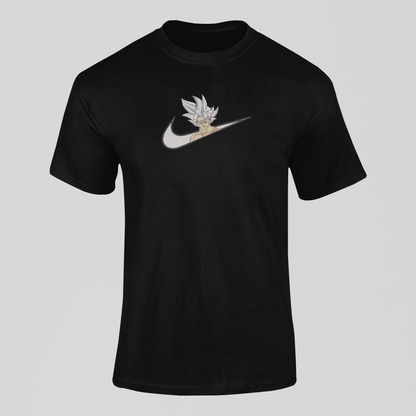 Goku Ultra Instinct Nike Custom | Dragon Ball | T-shirt Brodé