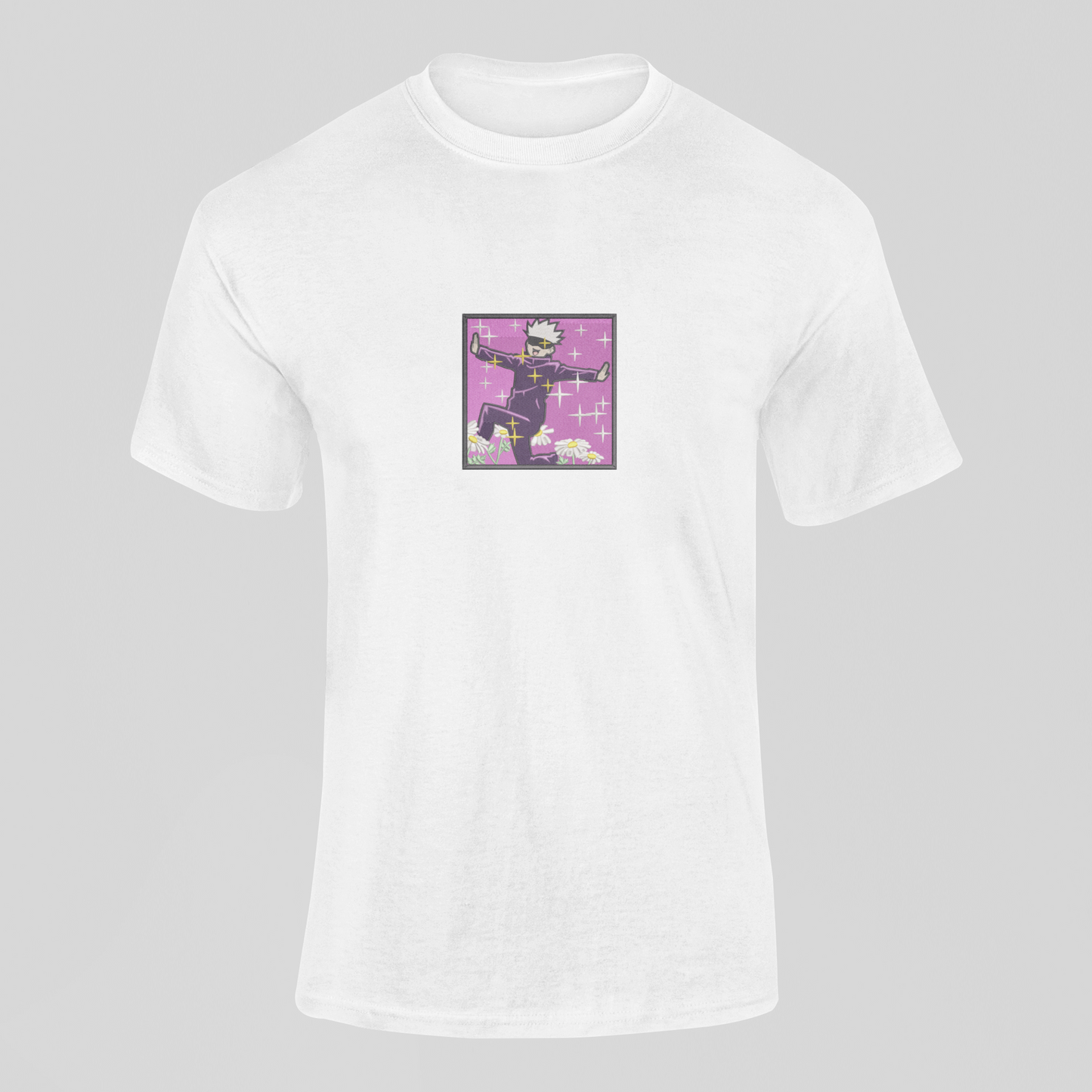 Satoru Gojo Custom | Jujutsu Kaisen | T-shirt Brodé