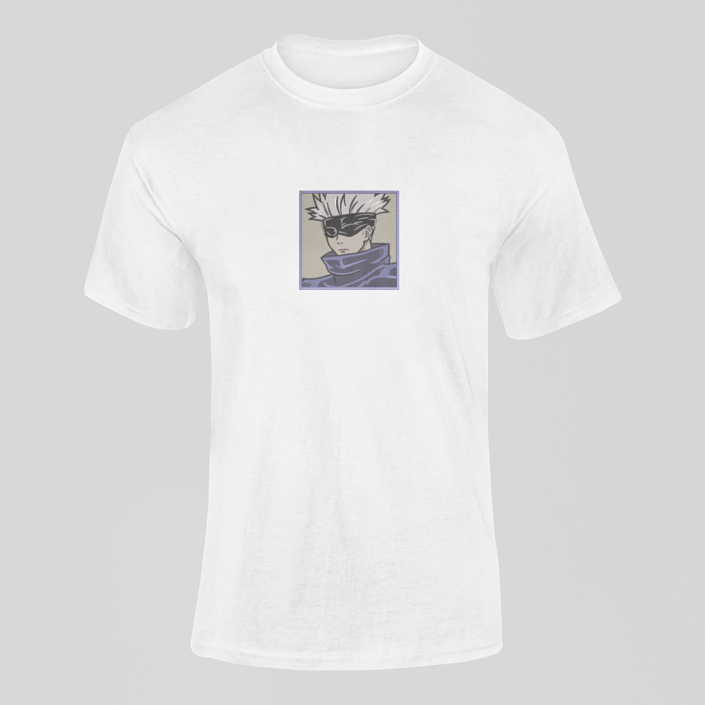 Satoru Gojo Custom 17 | Jujutsu Kaisen | T-shirt Brodé