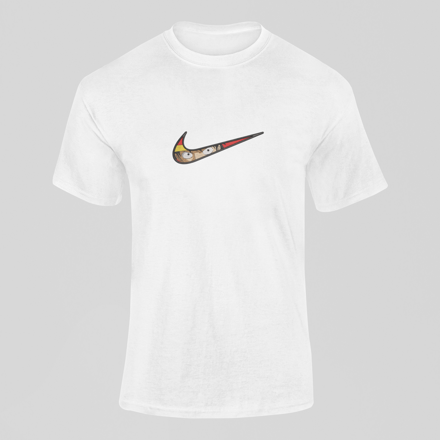 Luffy Nike Custom | One Piece | T-Shirt Brodé