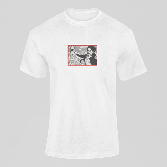 Eren Yaeger Freedom Custom | L'Attaque des Titans | T-shirt Brodé