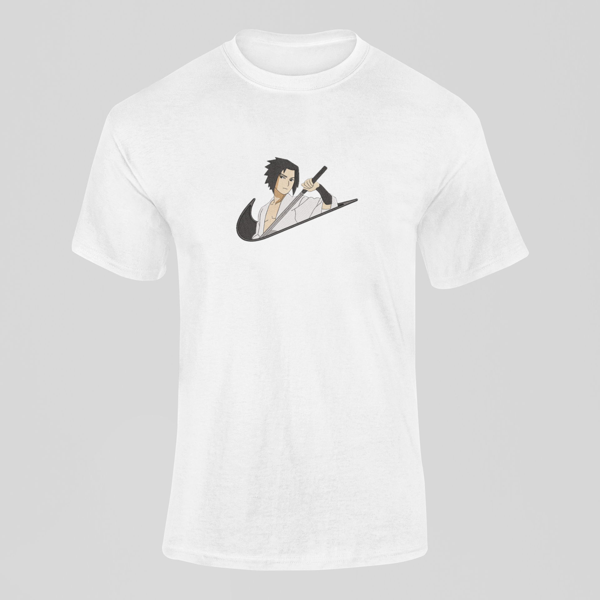 Sasuke Nike Custom 23 | Naruto | T-shirt Brodé