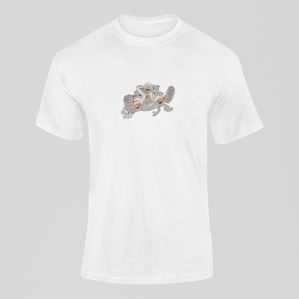 Luffy Gear 5 Custom 17 | One Piece | T-Shirt Brodé