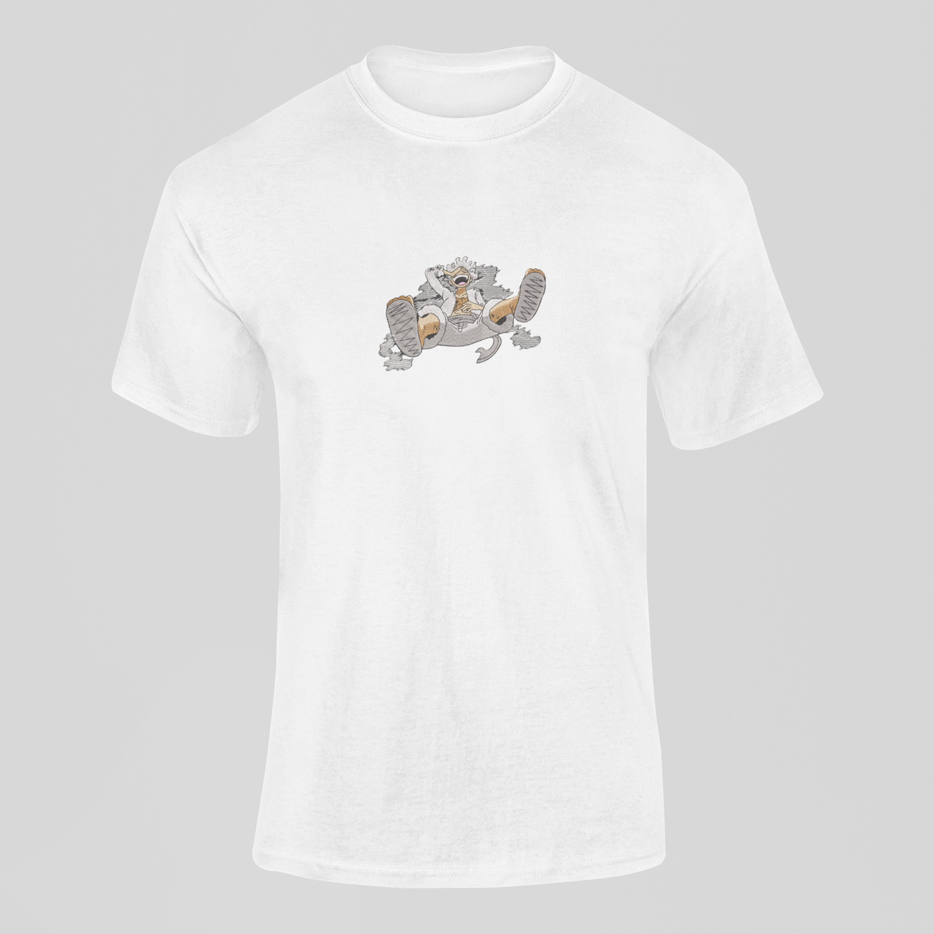 Luffy Gear 5 Custom 17 | One Piece | T-Shirt Brodé