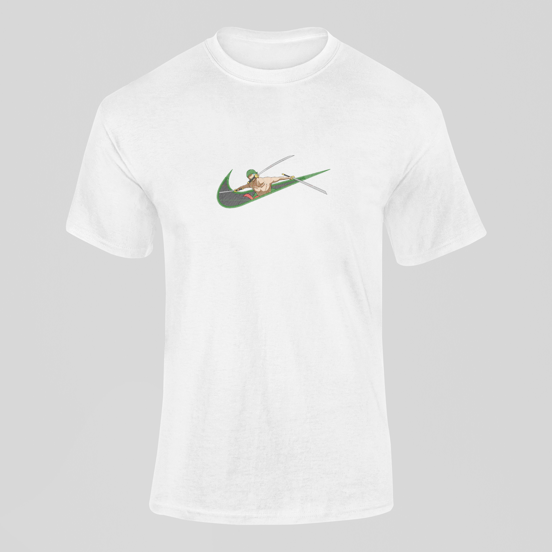 Zoro 3 sabres Nike Custom 2 | One Piece | T-Shirt Brodé
