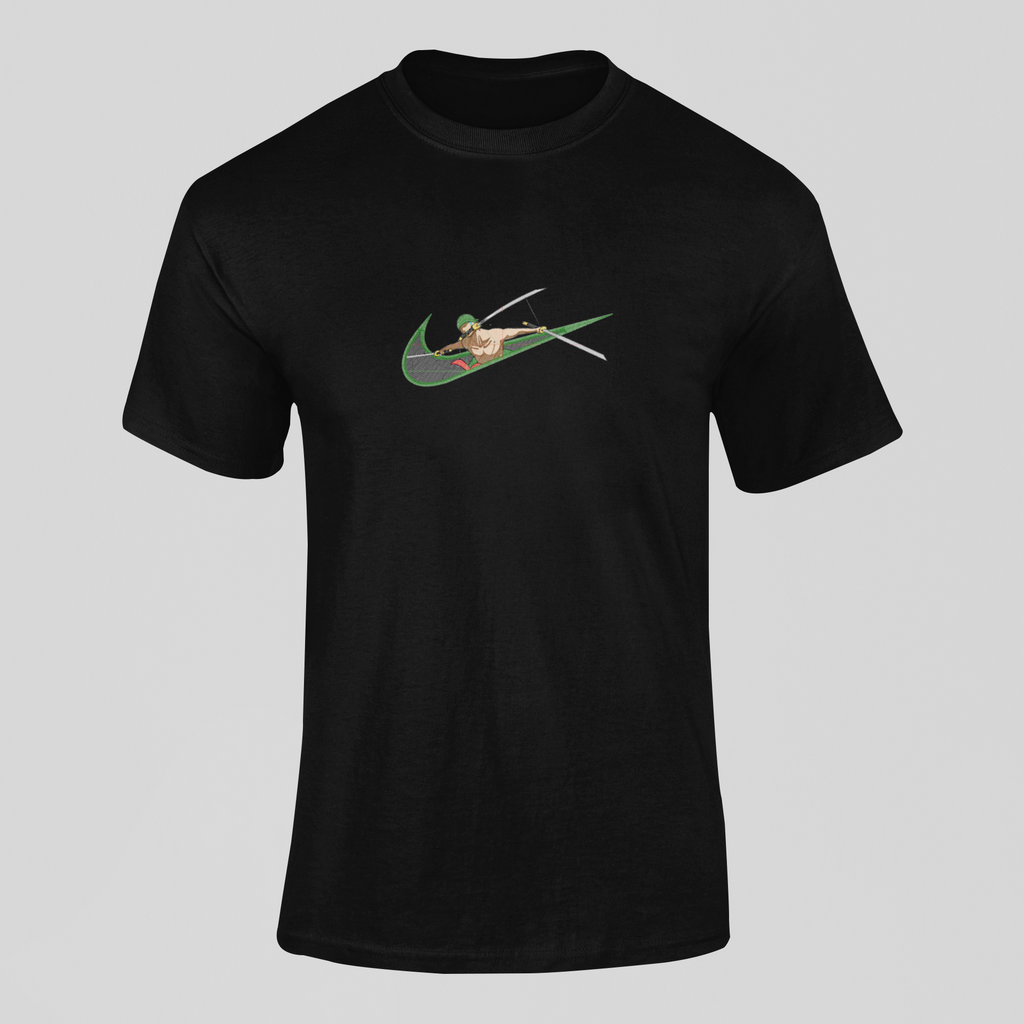 Zoro 3 sabres Nike Custom 2 | One Piece | T-Shirt Brodé