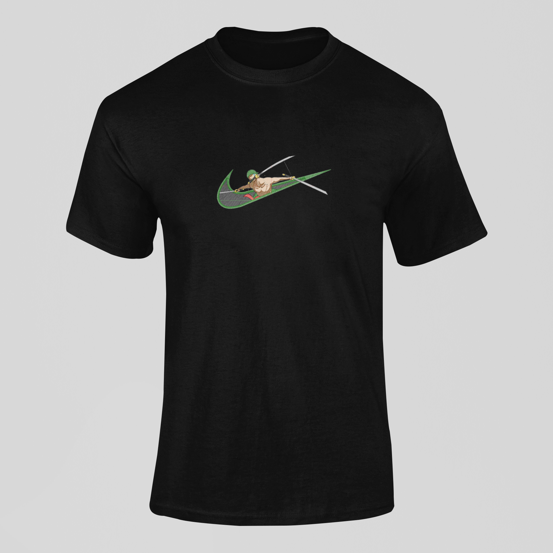 Zoro 3 sabres Nike Custom 2 | One Piece | T-Shirt Brodé