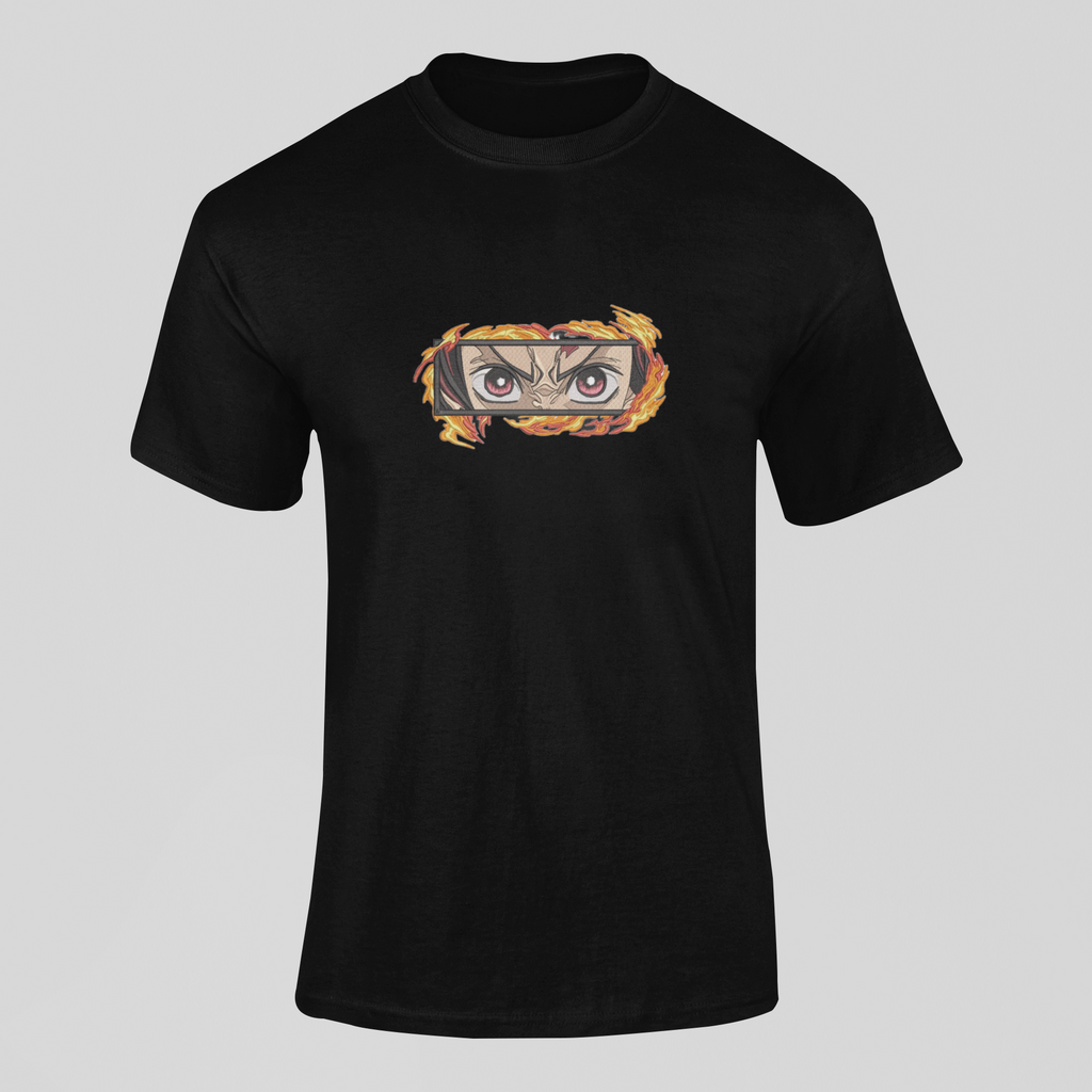 Tanjiro Eyes Custom 22 | Demon Slayer | T-Shirt Brodé