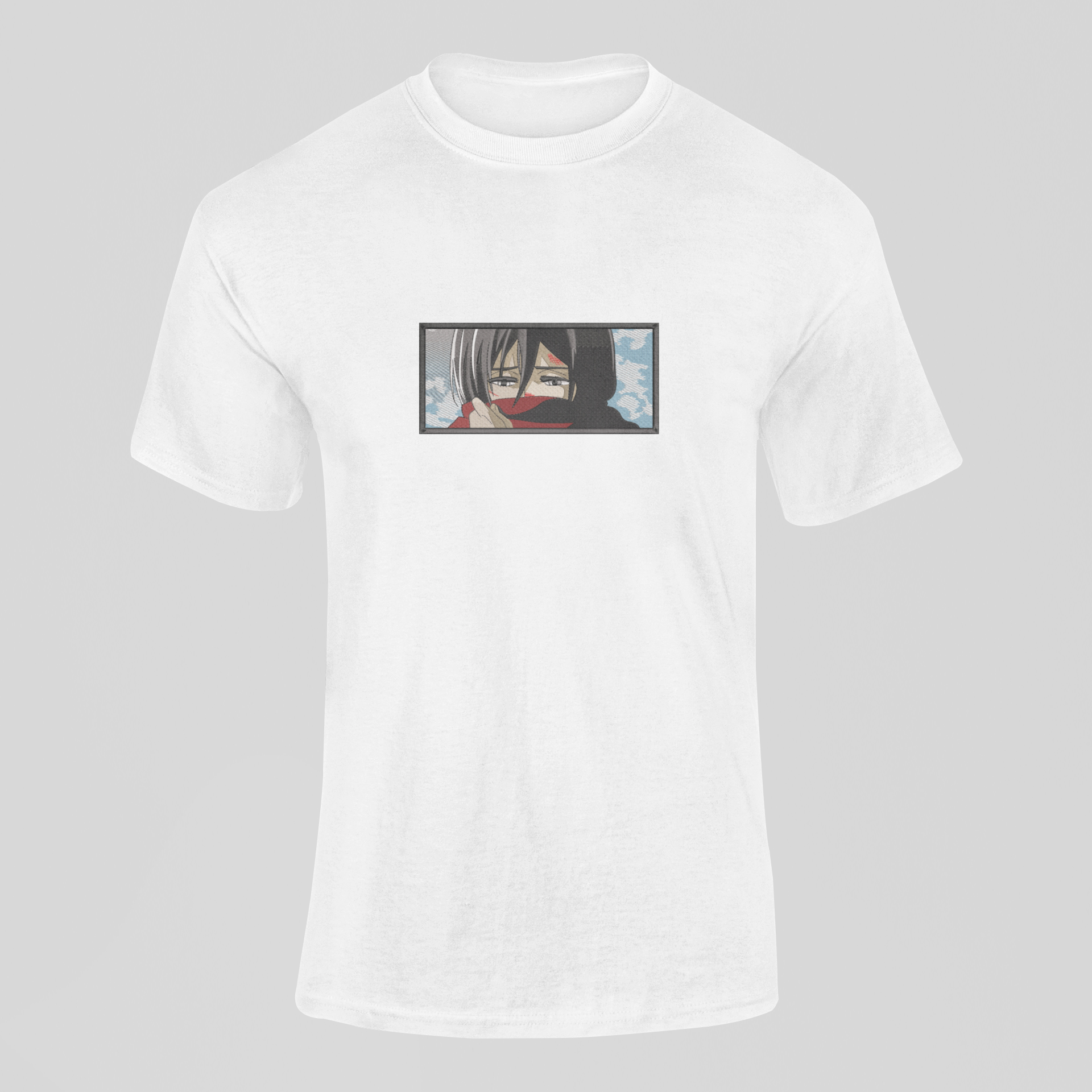 Mikasa Ackerman Custom 10 | L'Attaque des Titans | T-shirt Brodé