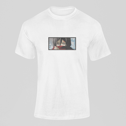 Mikasa Ackerman Custom | L'Attaque des Titans | T-shirt Brodé