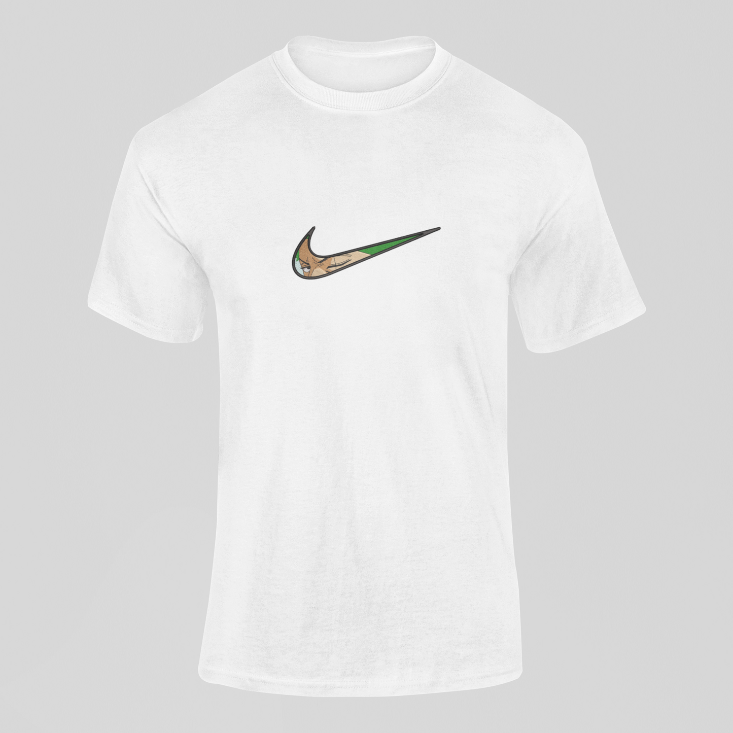 Zoro Nike Custom | One Piece | T-Shirt Brodé
