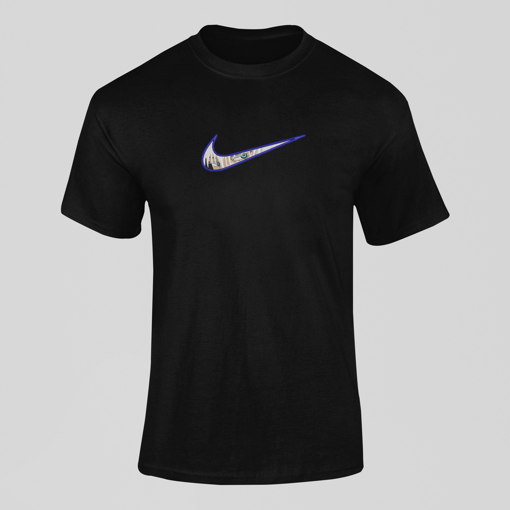 Satoru Gojo Nike Custom 27 | Jujutsu Kaisen | T-shirt Brodé
