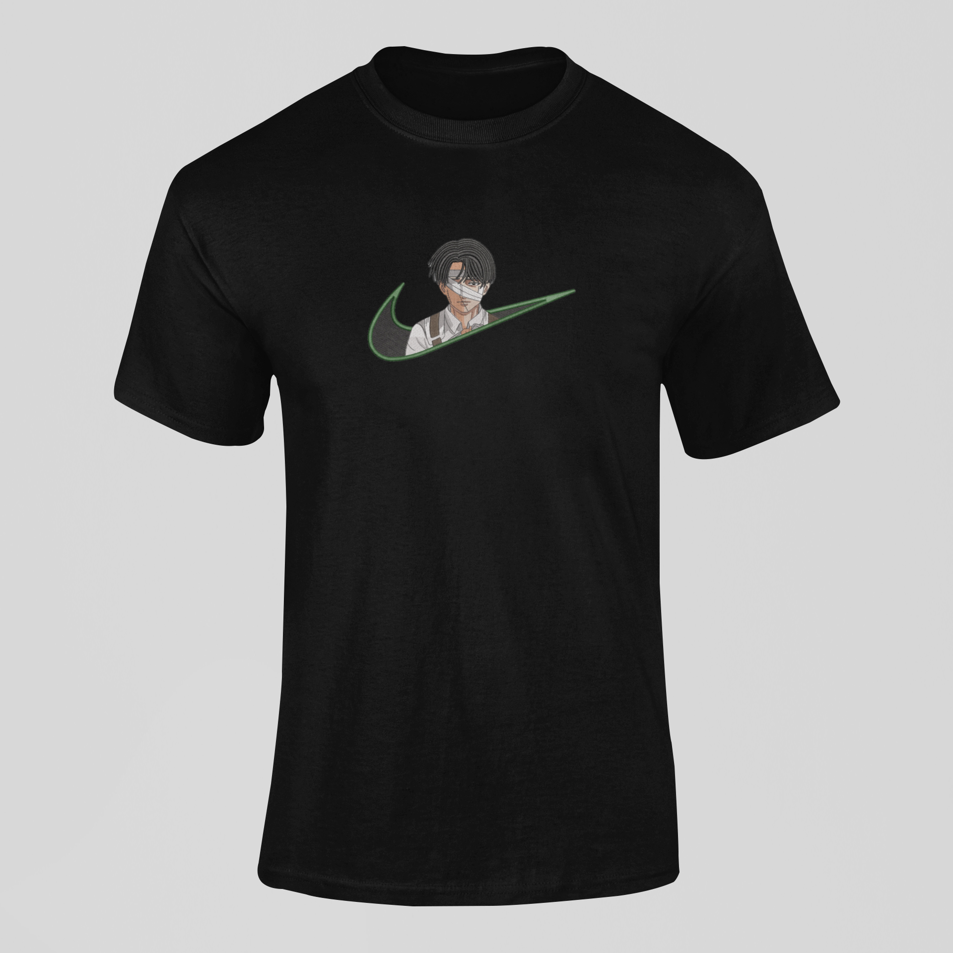 Livaï Ackerman Nike Custom 13 | L'Attaque des Titans | T-shirt Brodé