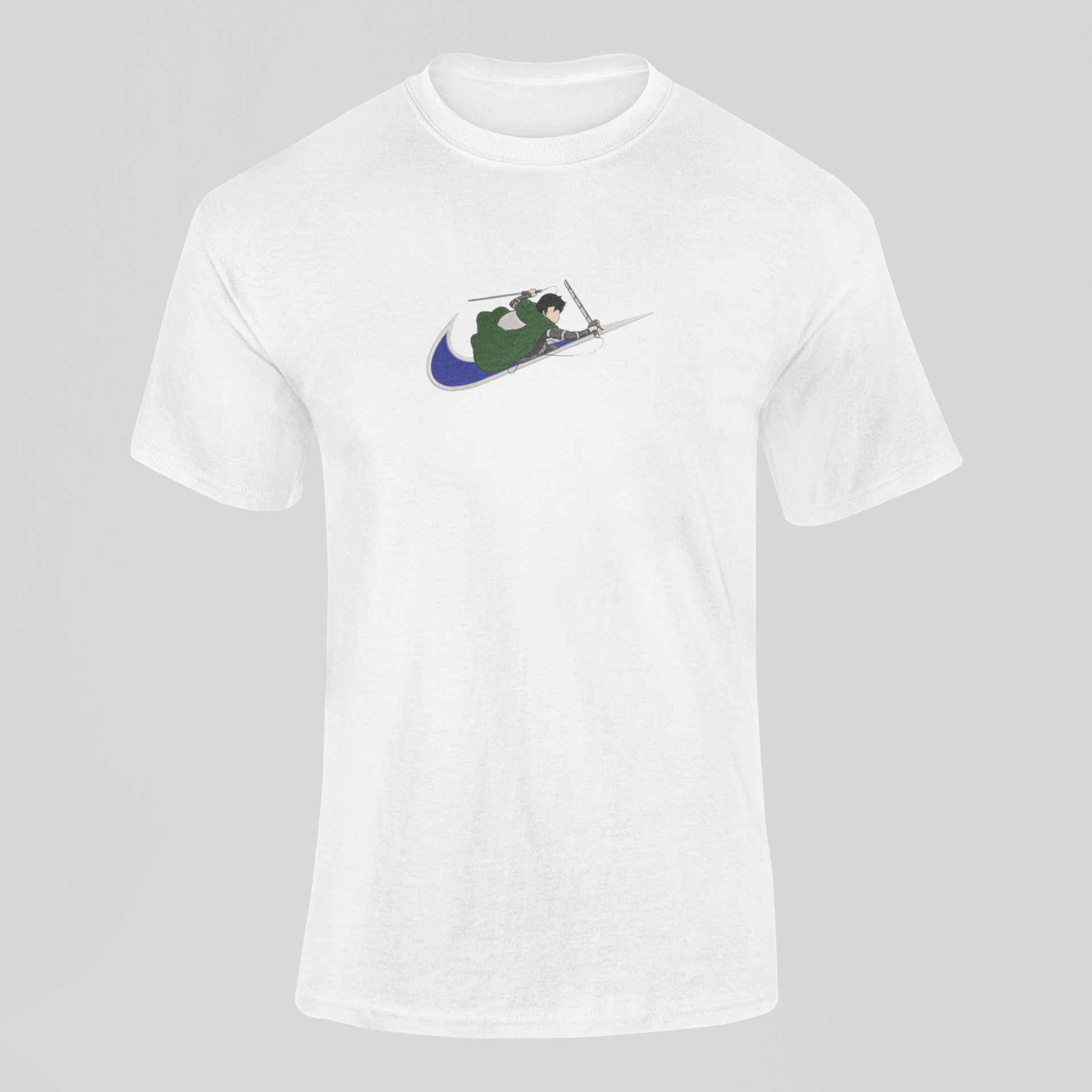 Livaï Ackerman Nike Custom 14 | L'Attaque des Titans | T-shirt Brodé