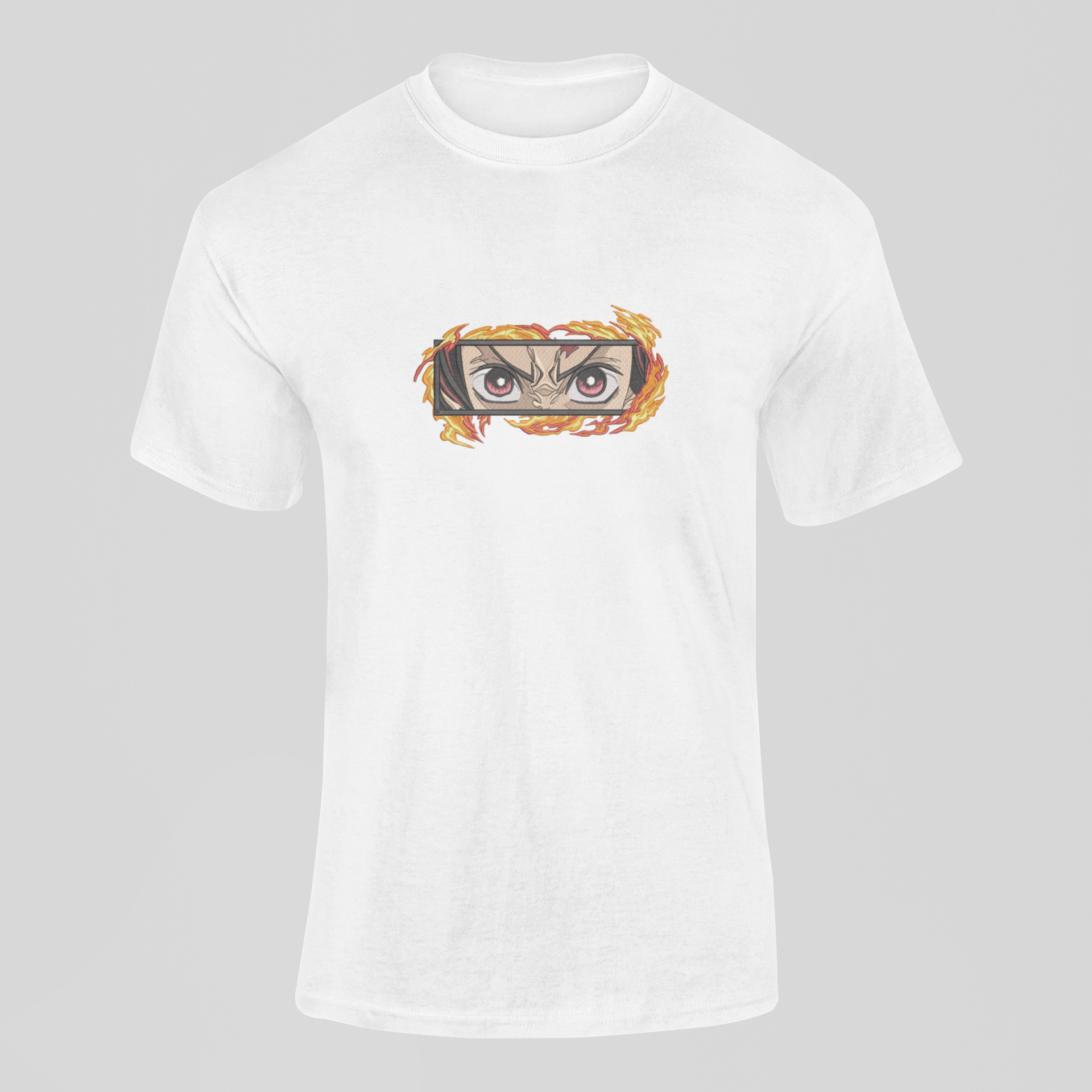 Tanjiro Eyes Custom 22 | Demon Slayer | T-Shirt Brodé