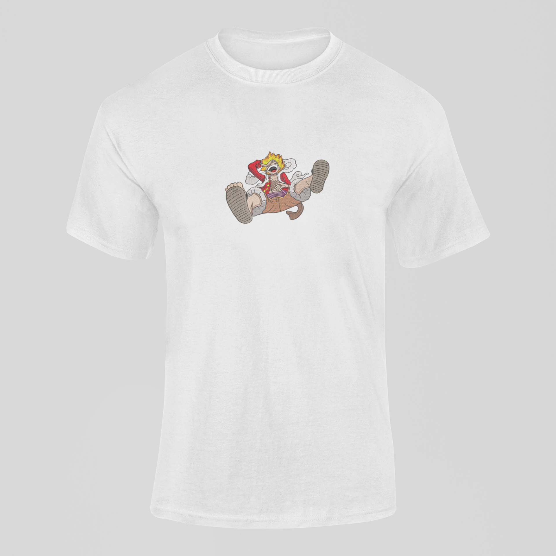 Luffy Gear 5 Custom 15 | One Piece | T-Shirt Brodé