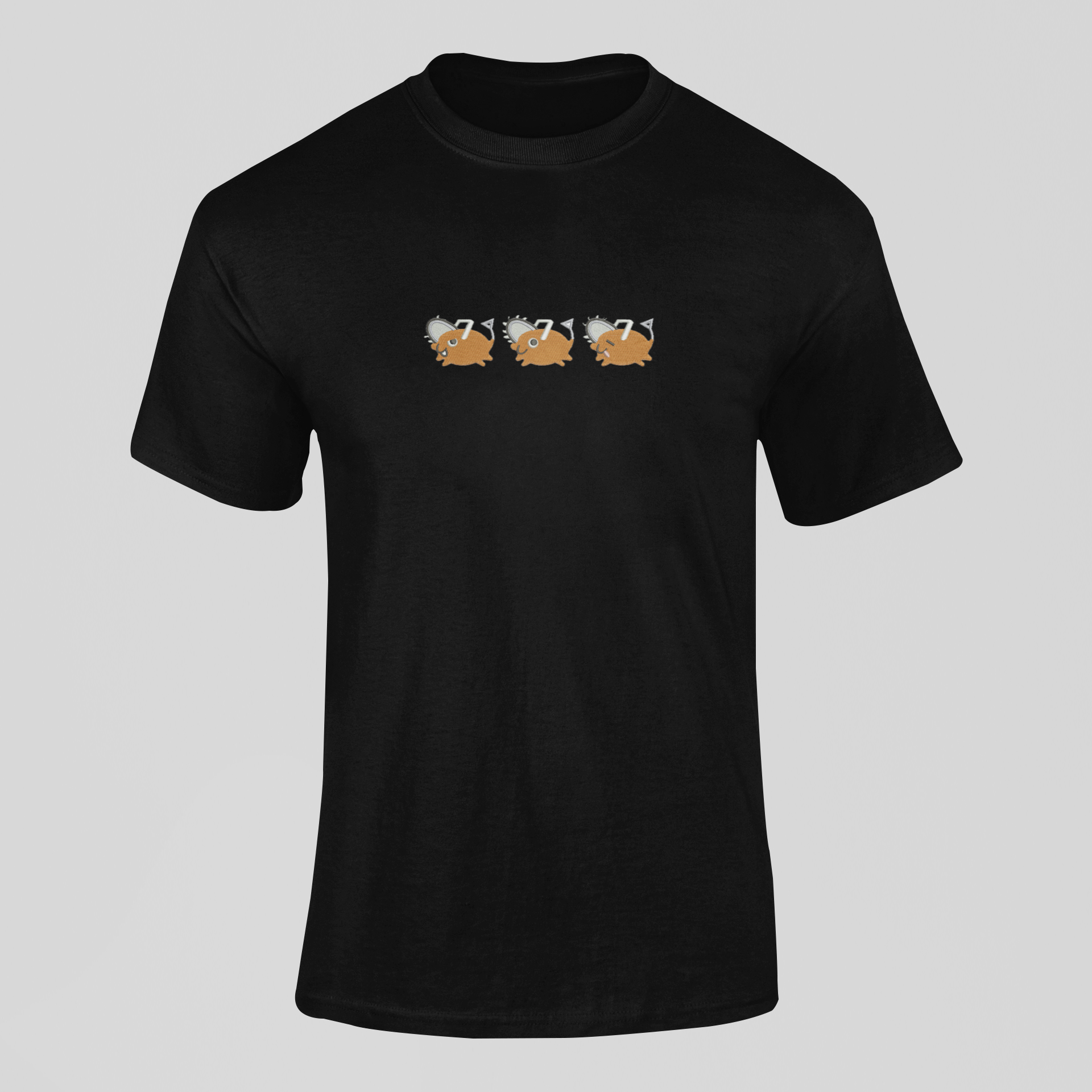 Pochita Custom 4 | Chainsaw Man | T-shirt Brodé