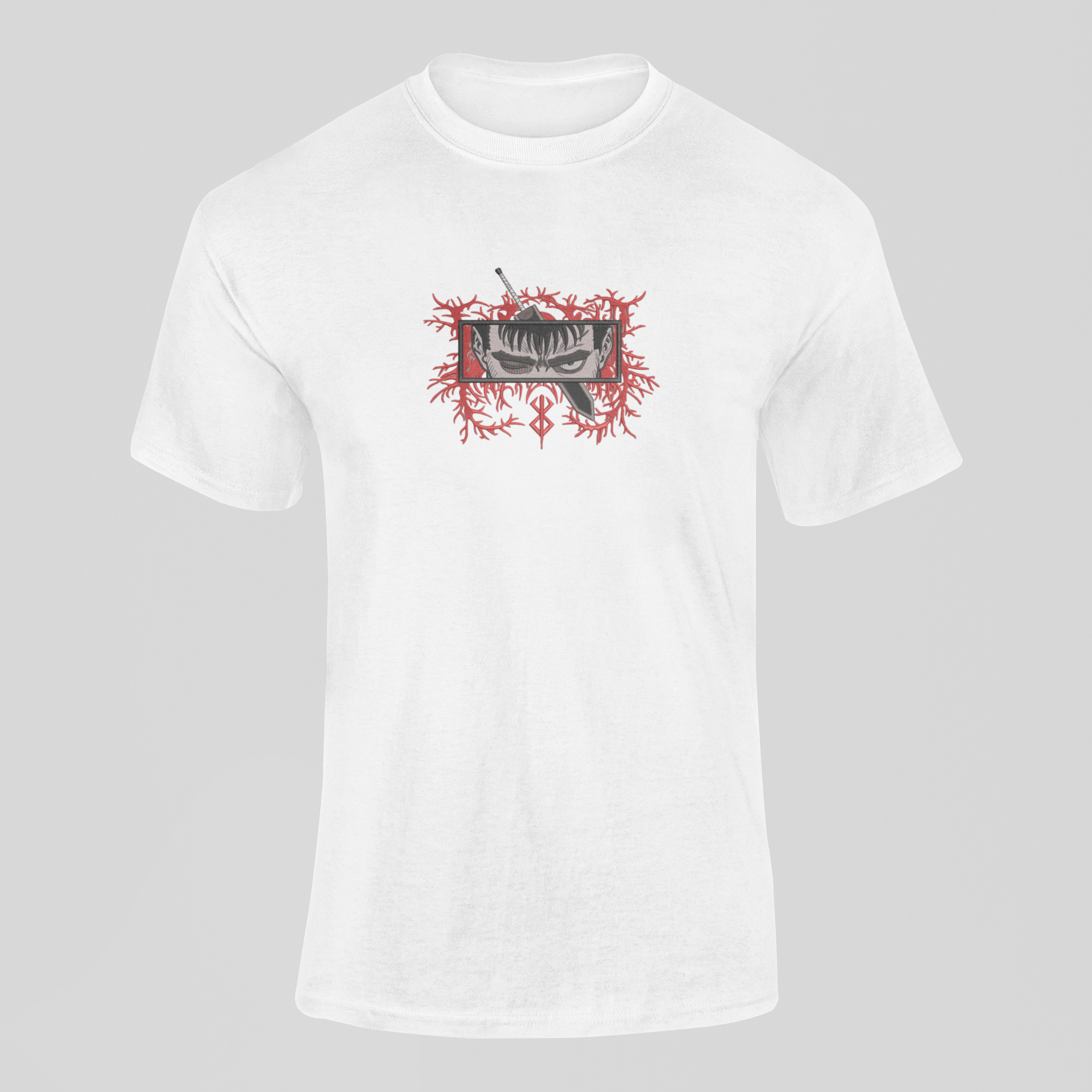 Guts Custom 2 | Berserk | T-shirt Brodé