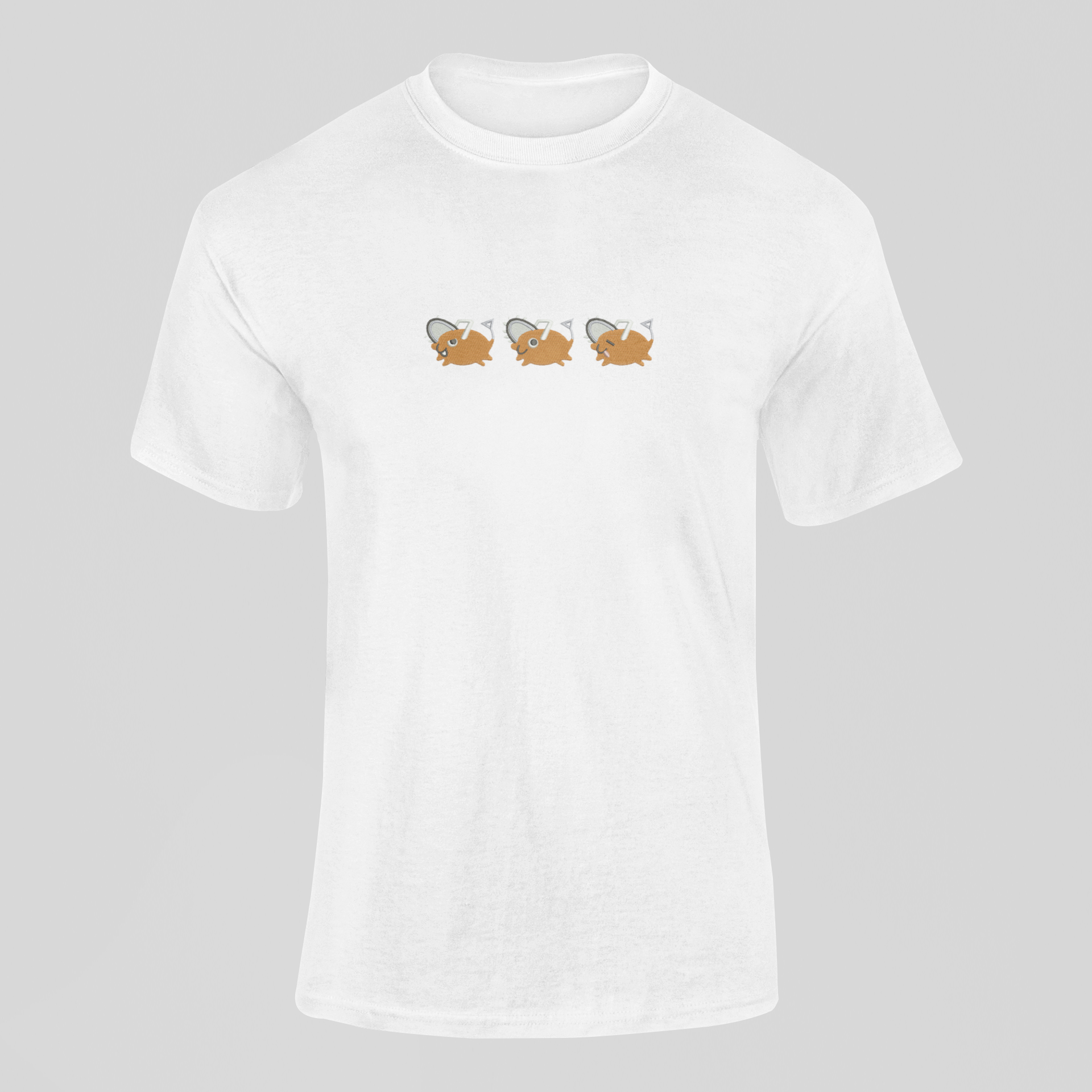 Pochita Custom 4 | Chainsaw Man | T-shirt Brodé