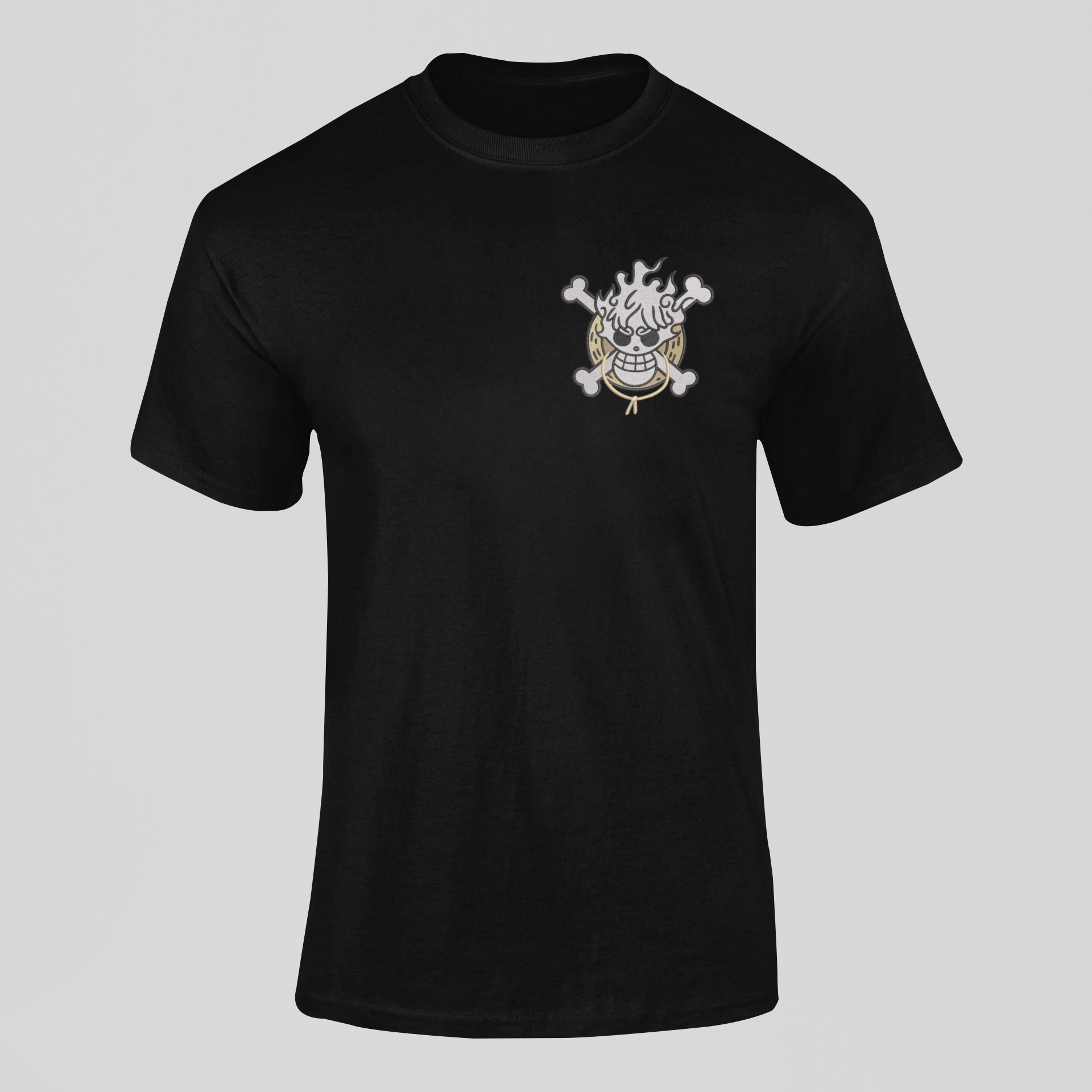 Logo Luffy Custom 18 | One Piece | T-Shirt Brodé