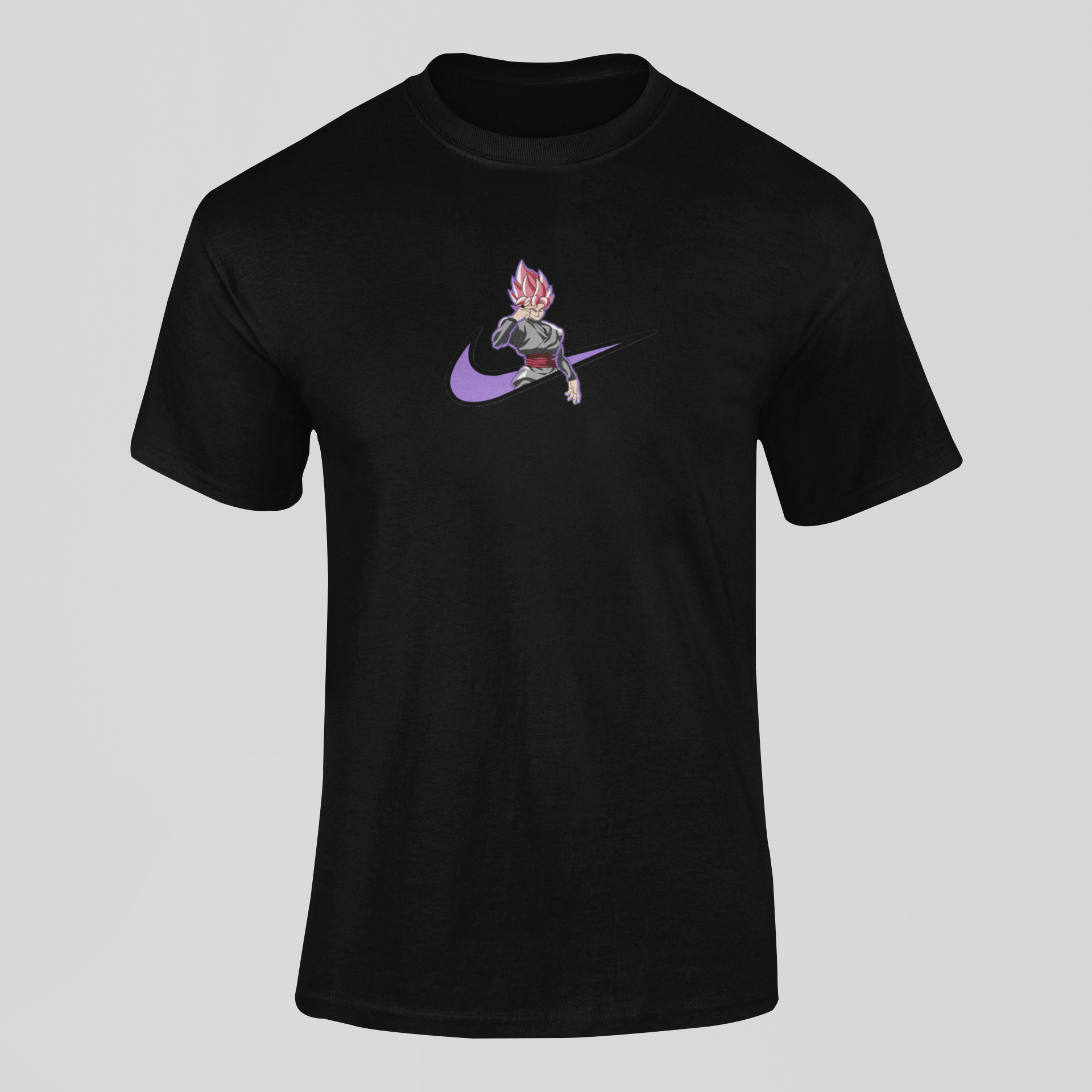 Goku Black SSJ Rose Nike Custom 10 | Dragon Ball | T-shirt Brodé