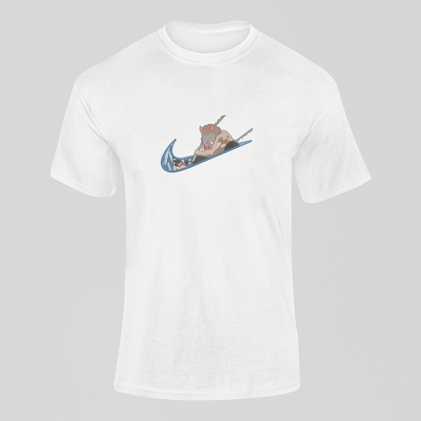 Inosuke Nike Custom | Demon Slayer | T-Shirt Brodé