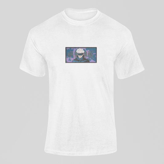 Satoru Gojo Custom | Jujutsu Kaisen | T-shirt Brodé