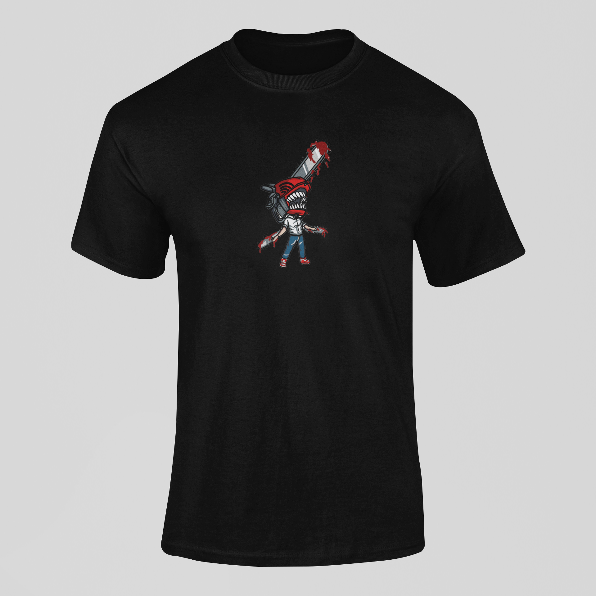 Denji Custom 5 | Chainsaw Man | T-shirt Brodé