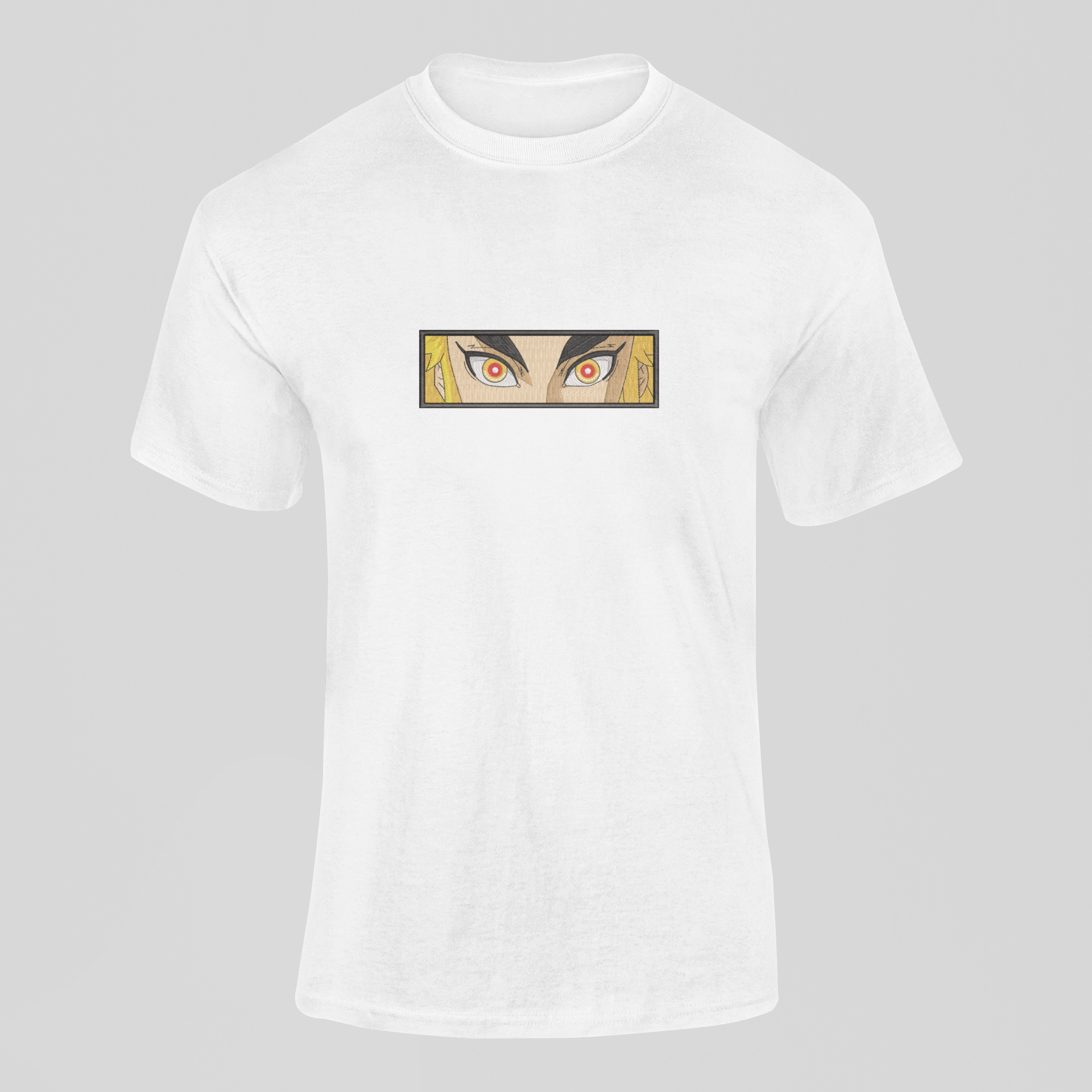 Rengoku Eyes Custom 20 | Demon Slayer | T-Shirt Brodé