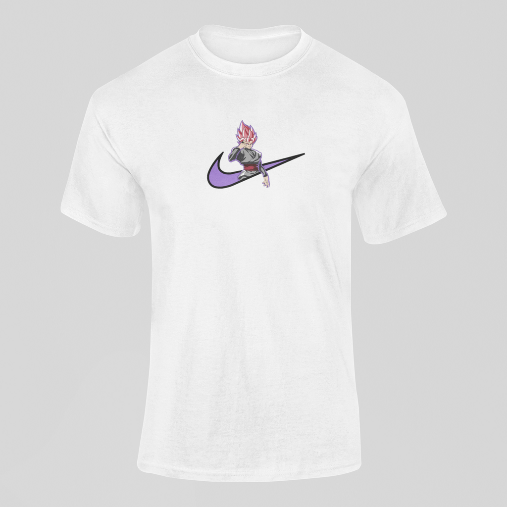 Goku Black SSJ Rose Nike Custom 10 | Dragon Ball | T-shirt Brodé