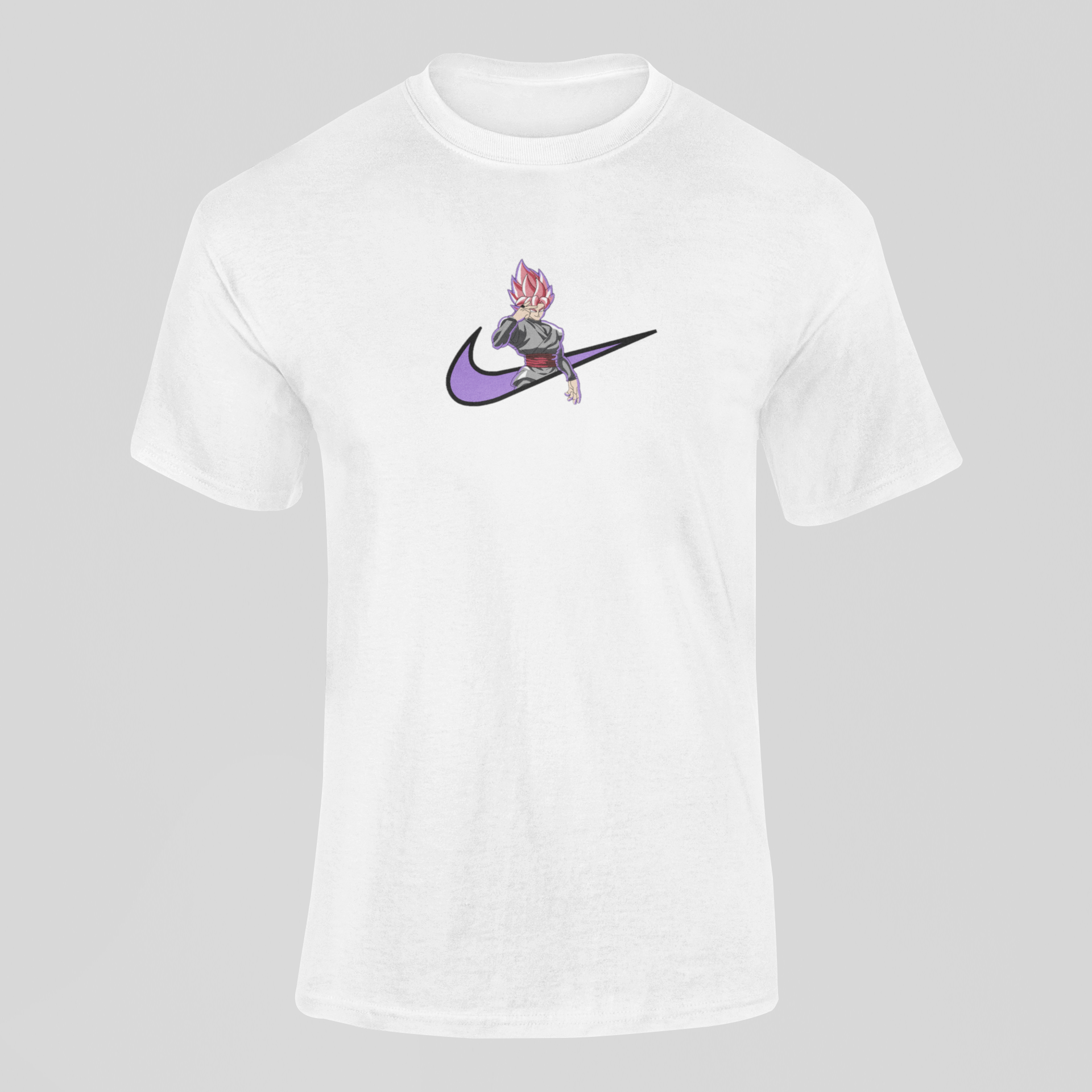 Goku Black SSJ Rose Nike Custom 10 | Dragon Ball | T-shirt Brodé